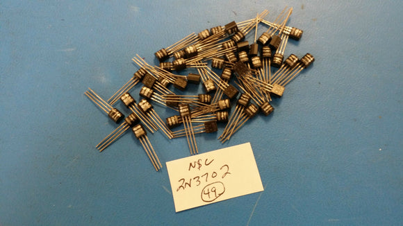 (5PCS) 2N3702 NSC Transistor GP BJT PNP 25V 0.5A 3-Pin TO-92