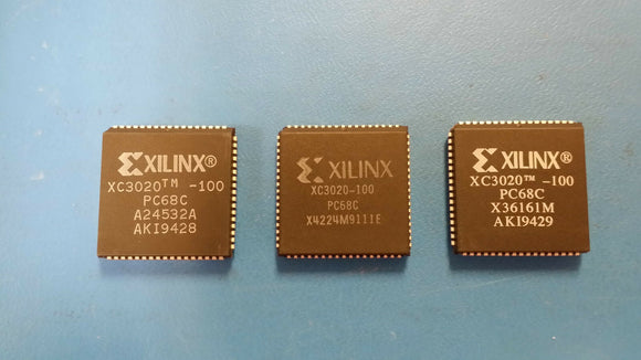 XC3020-100PC68C FPGA 1.5K Gates 64 Cells 100MHz CMOS Technology 5V 68-Pin PLCC