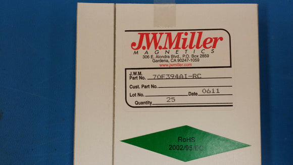 (10 PCS) 70F394AI-RC JW MILLER RF Fixed Inductors 390uH 5%