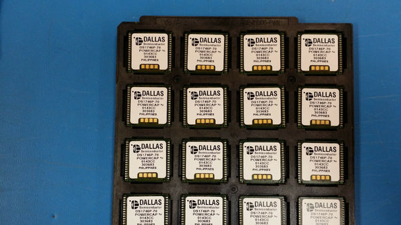 (100) DS1746P-70 DALLAS Real Time Clock Parallel 128KByte 34-Pin PowerCap Module