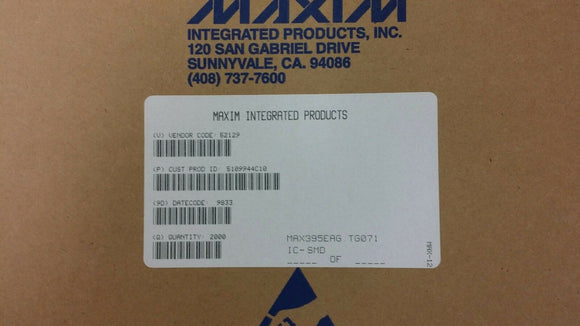 (100 PCS) MAX395EAG-T MAXIM IC SWITCH OCTAL SPST 24SSOP