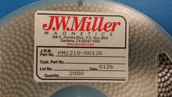 (25 PCS) PM1210-R012K JW MILLER Fixed RF Inductors 0.012uH 10%