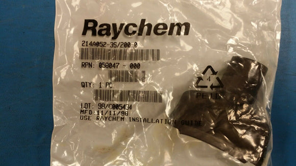 (1 PC) 058047-000 RAYCHEM Heat Shrink Molded Boot ST Polyolefin Black