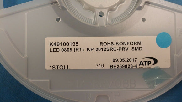 (10 PCS) KP-2012SRC-PRV KINGBRIGHT LED Uni-Color Red 660nm 2-Pin Chip LED ROHS