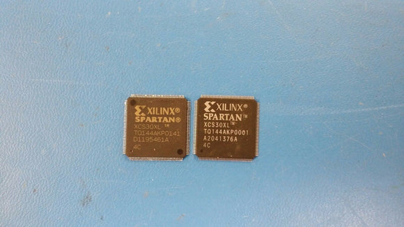 (2PCS) XCS30XL-4TQ144C USED/REFURBISHED FPGA, 10000 GATES, 217MHz, PQFP144