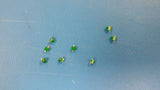 (10 PCS) HLMP-6500-F0011 AVAGO LED Uni-Color Green 565nm 2-Pin T/R
