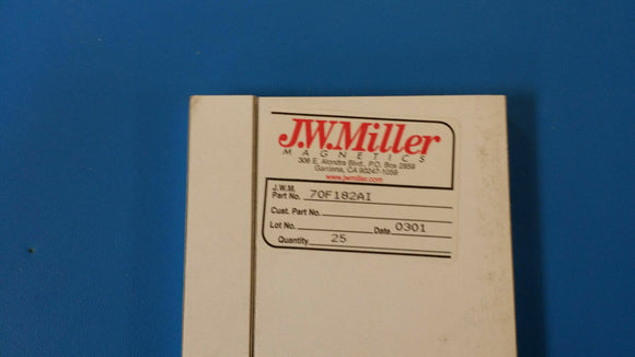 (10 PCS) 70F182AI JW MILLER RF Fixed Inductors 18 000uH 5%, Obsolete