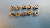(10PCS) PHAP3301 KEYPAD SWITCH, SPST, 0.05A, 12VDC, 2.1N, PUSHBUTTON