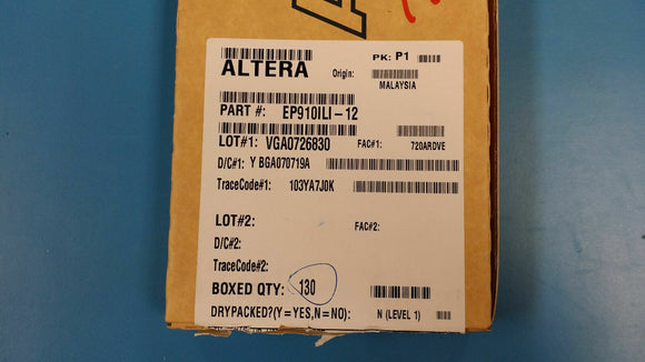 (1 PC) EP910ILI-12 ALTERA ONE TIME PROGRAMMABLE LOGIC DEVICE PLCC-44