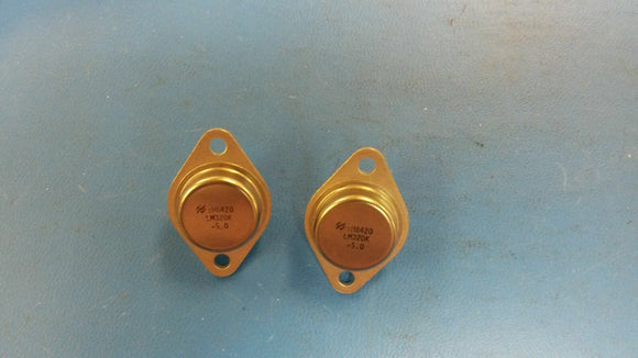 (2 PCS)LM320K-5.0 NSC Standard Regulator Neg -5V 1.5A 3-Pin (2 Tab) TO-3