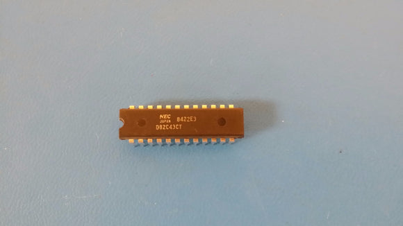 (1 PC) UPD82C43CY NEC IC,I/O PORT,4-BIT,CMOS,DIP,24PIN,PLASTIC 300MIL