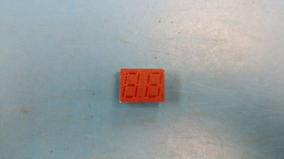 (2 PCS) FND6710 FSC SEVEN-SEGMENT NUMERIC LED DISPLAY,1-CHARACTER,RED,DIP