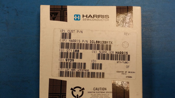 (1 PC) ICL8013BMTX HARRIS Multiplier Or Divider 1 Func 1MHz Band Width BIPolar