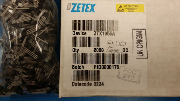 (10 PCS) ZTX1055A ZETEX Trans GP BJT NPN 120V 3A 3-Pin E-Line