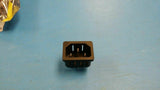 (5 PCS) 6100.4215 SCHUTER PWR ENT RCPT 10A SNAP-IN IEC320-C14 PANEL QC ROHS