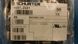 (5 PCS) 0031.2321 SCHURTER FUSE HOLDER, 6.3 X 32MM, PANEL MOUNT