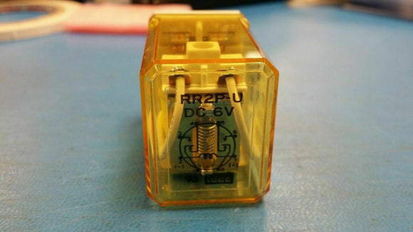 (1 PC) RR2P-UDC6V IDEC RELAY GEN PURPOSE DPDT 10A 6V