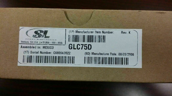 (1 PC) GLC75D SLP/Condor Quad-Output 75W PSU AC/DC CNVRTR 5.1V 24V +/-12 75W
