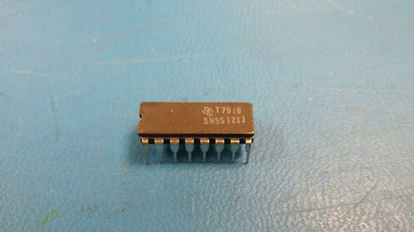 (1 PC) SN55121J TI Line Driver, 2 Func, 2 Driver, BIPolar, CDIP16
