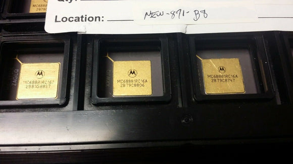 (1 PC) MC68881RC16A Motorola, Math Coprocessor, 32-Bit, CMOS, CPGA68