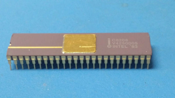 (1 PC) C8206 INTEL CPU GOLD CERAMIC 48 PIN DIP VINTAGE