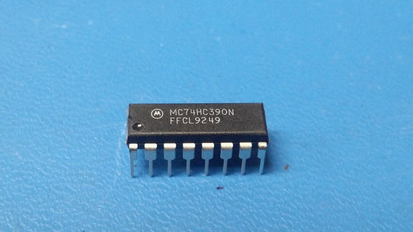 (2 PCS) MC74HC390N MOT IC Counter Decade 2 Element 4 Bit Negative Edge DIP-16