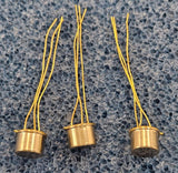 (3PCS) 2N3440 TRANSISTOR NPN 250V 20MA TO-39 (Gold Leads)