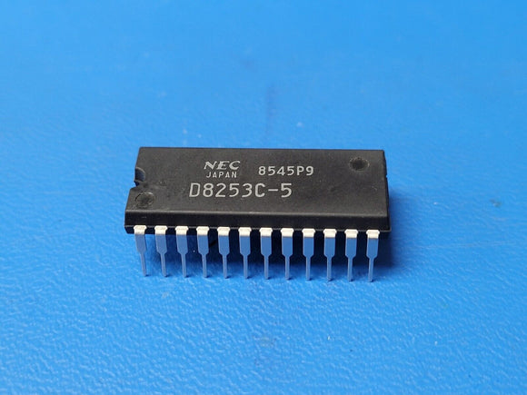 (2 PCS) UPD8253C-5 NEC Programmable Timer, 3 Timer(s), CMOS, PDIP24