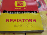 (5 PCS) 4849 (90J7K5) OHMITE 7.5K Ohm 5 Watt Wirewound Power Resistors 5W