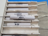 (5 PCS) 4849 (90J7K5) OHMITE 7.5K Ohm 5 Watt Wirewound Power Resistors 5W