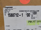 (2 PCS) 1588712-1 TE Fiber Optic Connectors SM DUPLEX BUFFER KIT