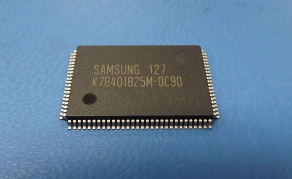 (1PC) K7B401825M-QC90 Samsung SRAM, 256KX18, 9ns, CMOS, PQFP100