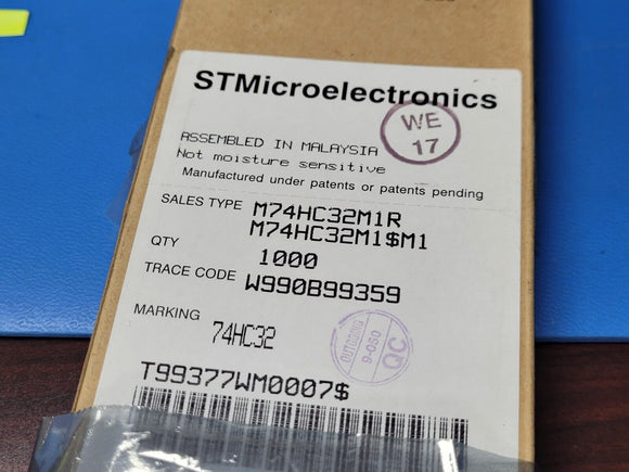 (100 PCS) M74HC32M1R STMICRO OR Gate 4-Element 2-IN CMOS SOIC-14