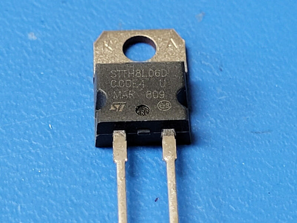 (2 PCS) STTH8L06D STMICRO Diode 600 V 8A Through Hole TO-220AC ROHS