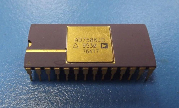 (1PC) AD7586JD ANALOG DEVICES 12-BIT ADC GOLD LEADED CERAMIC 28PIN DIP