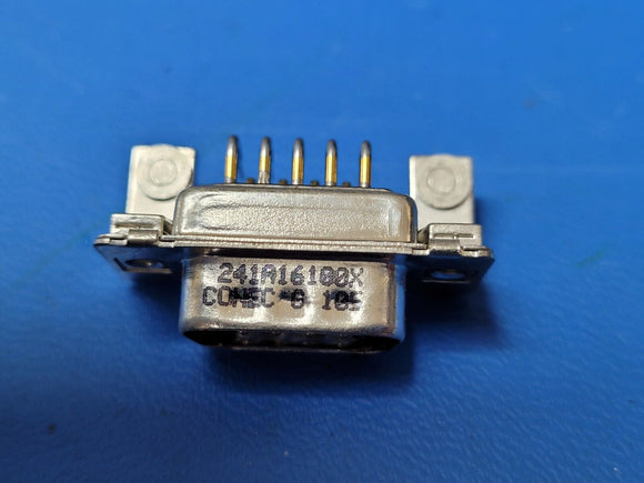 (100 PCS) 241A16100X CONEC 9 Position D-Sub Plug, Male Pins Connector
