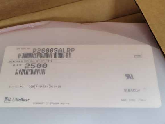 (10PCS) P2600SALRP LITTELFUSE TSPD 50A 220V DO-214AA
