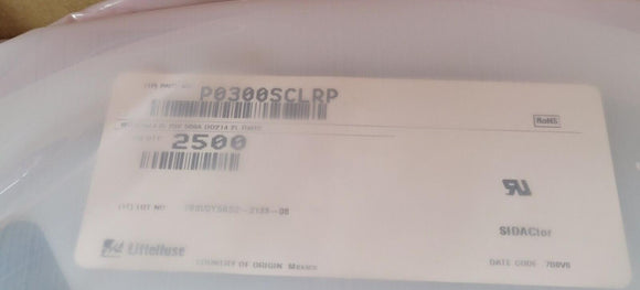 (10PCS) P0300SCLRP LITTELFUSE TSPD 500A 25V DO-214AA