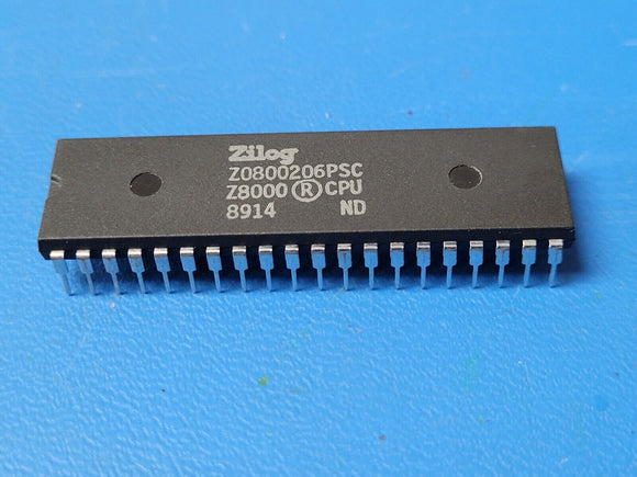 (1 PC) Z0800206PSC ZILOG RISC Microprocessor, 16-Bit, 6MHz, CMOS, PDIP40