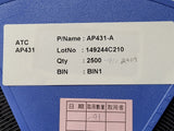 (25) AP431A Shunt Voltage Reference IC Adjustable 2.495V 36 VV ±0.5% 200 mA 8-SO
