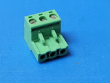 (10 PCS) 1757022 PHOENIX TERM BLOCK PLUG 3POS STR 5.08MM