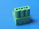 (10 PCS) 1757022 PHOENIX TERM BLOCK PLUG 3POS STR 5.08MM