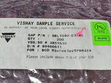 (5 PCS) SBL1040-E3/45 VISHAY/GS Schottky Diode, 40V 10A, 2-Pin TO-220AC ROHS