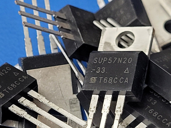 (2 PCS) SUP57N20-33-E3 VISHAY MOSFET 200V 57A 300W TO-220AB ROHS