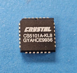 (1pc) CS5101A-KL8 Crystal Semi ADC Single SAR 100KSPS 16-Bit Serial 28-Pin PLCC