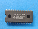 (2PCS) HM6116LP-2 HITACHI SRAM, 2KX8, 120ns, CMOS, PDIP24