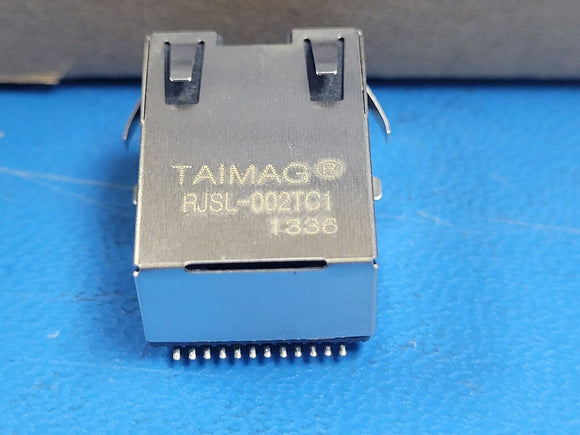 (10 PCS) RJSL-002TC1 TAIMAG 10/100 BASE-TX Filtered SMD RJ45 Ethernet Connector