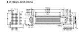 404ABCBC Displaytech LCD Display 40x4 Characters TN/STN/FSTN 7.5"x 2"x0.5"