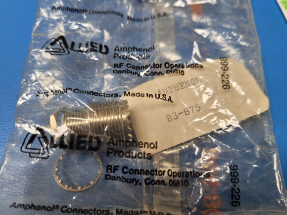 (1 PC) 83-875 AMPHENOL CONN UHF RCPT STR 50 OHM SOLDER