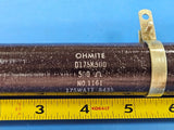 NO. 1160 D175K500 RESISTOR, 500 OHM, 175 WATT, ADJ. TUBULAR, +-10% TOL